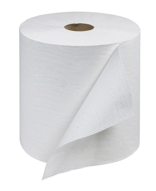 Roll towel white 1 ply cs/6