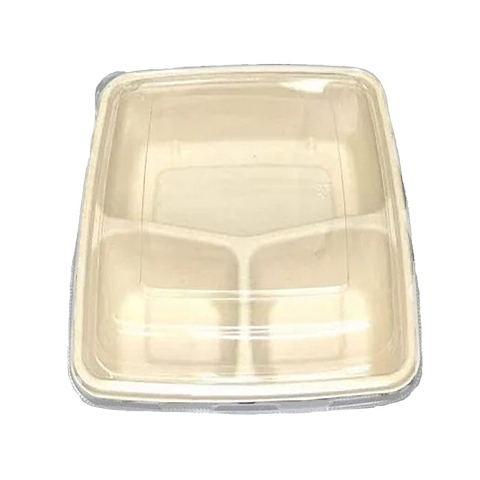 3 Compartment Bagasse Container